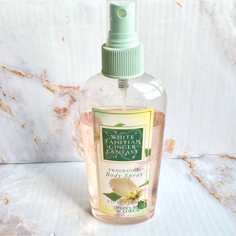 WHITE TAHITIAN GINGER FANTASY Fragrance Body Fantasies Spray by Parfums de Coeur